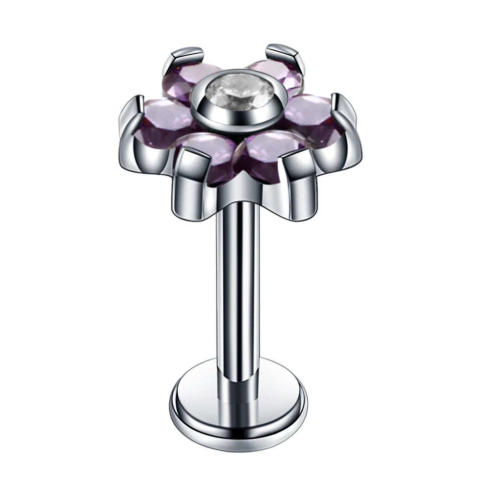 Piercing g23 labret titanio 16 g